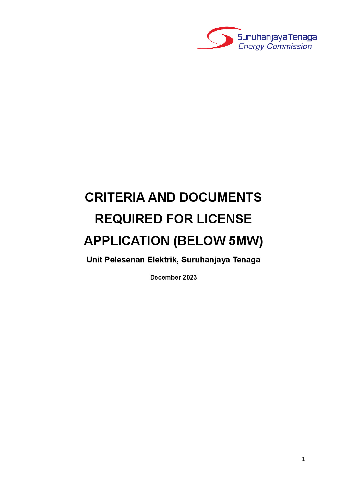 EVCS Licence Application Guideline