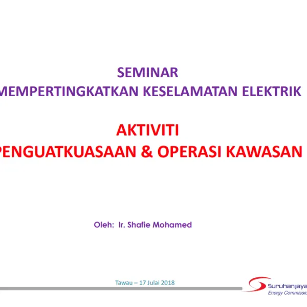 "Aktiviti Penguatkuasaan & Operasi Kawasan"