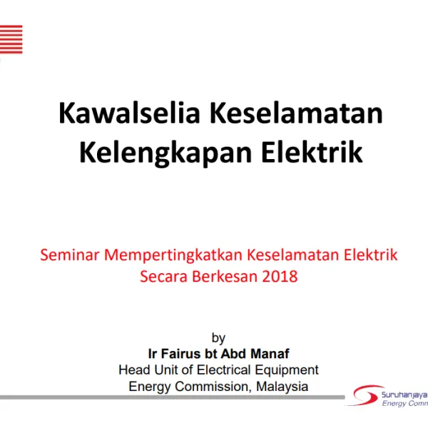 "Kawalselia Keselamatan Kelengkapan Elektrik"