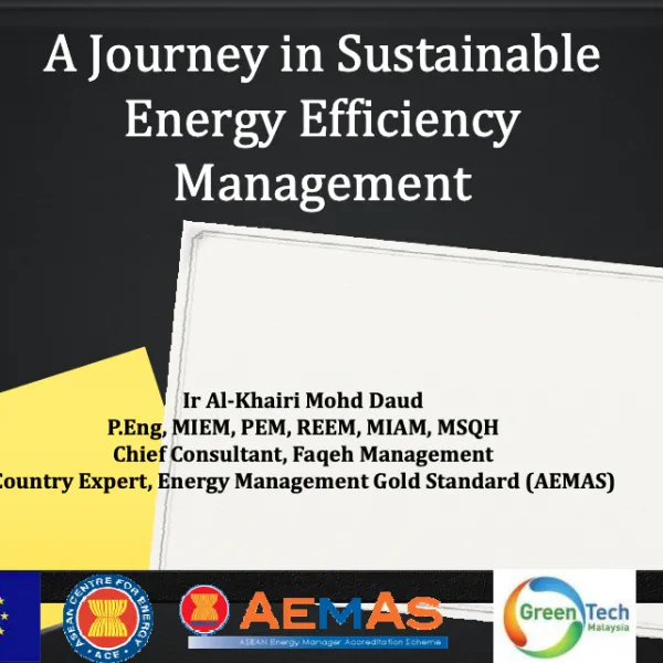 A Journey in Sustainable Energy Efficiency Management