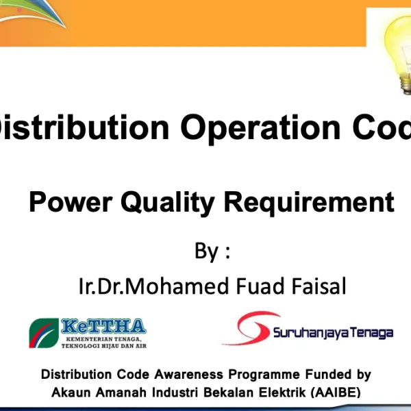 Distribution Operation CodePower Quality Requirement