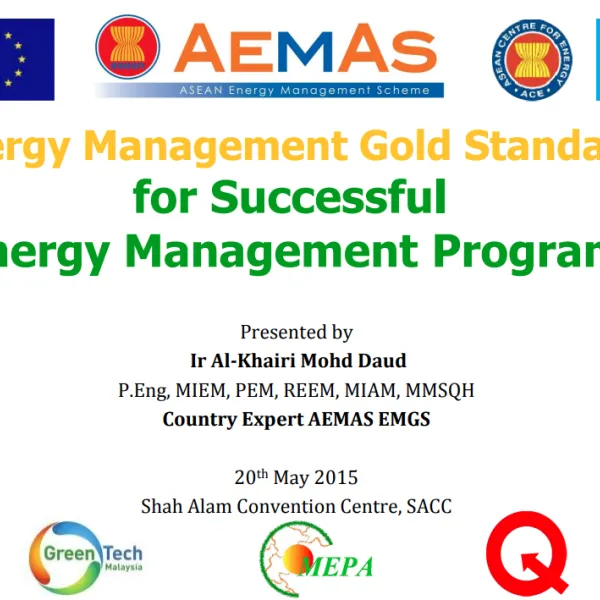 Energy Management Gold Standard for Successful Energy Management Program