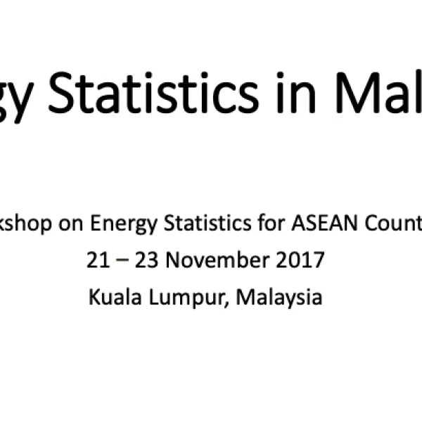 Energy Statistics in Malaysia
