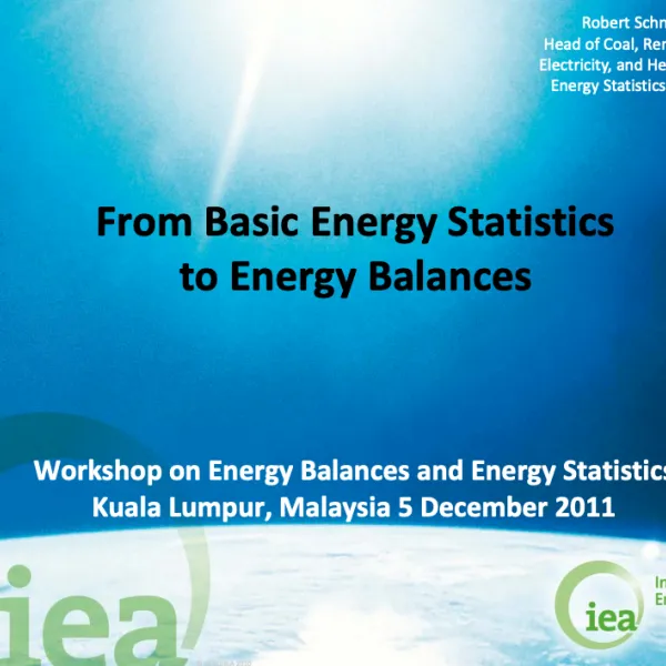 From Basic Energy Statistics to Energy Balances