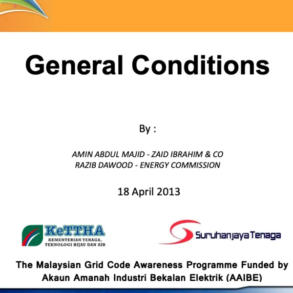 General Conditions - Grid Code Committee