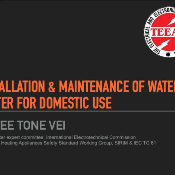 Installation & Maintenance of Water Heater for Domestic Use