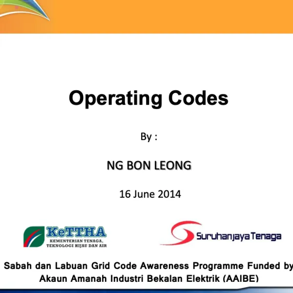 Operating Codes