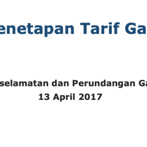 Penetapan Tarif Gas