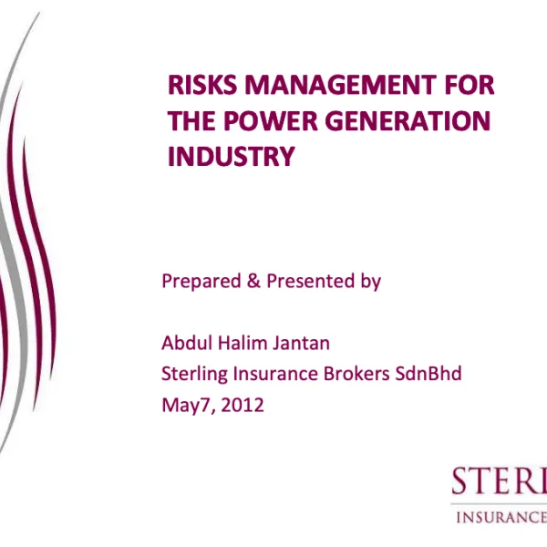 Risk Management for the Power Generation Industry