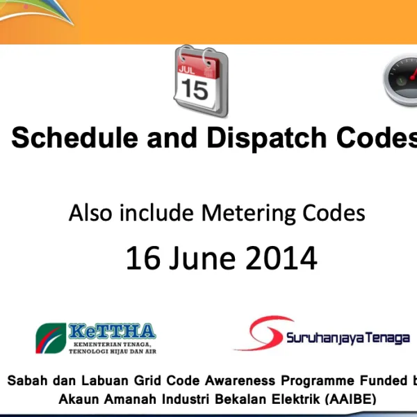 Schedule and Dispatch Codes also include Metering Codes