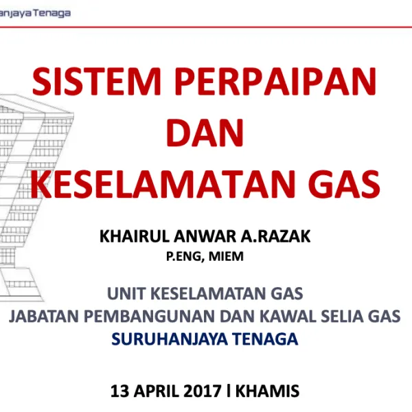 Sistem Perpaipan dan Keselamatan Gas