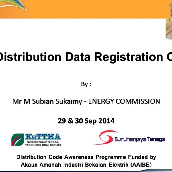 Distribution Data Registration Code