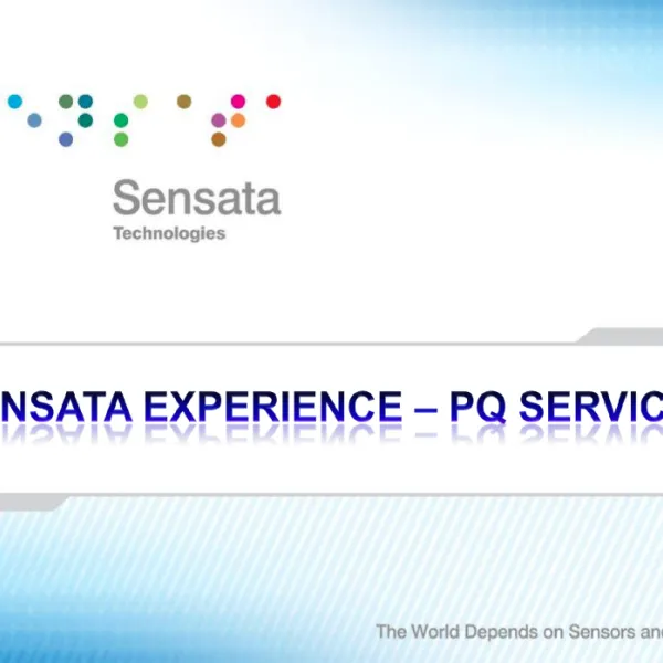 Sensata Experience PQ Service