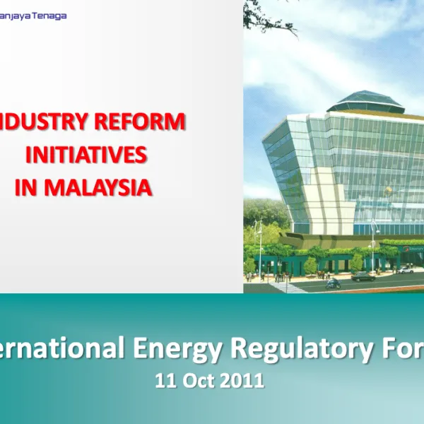 Session 1: Industry Reform Initiatives in Malaysia
