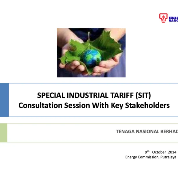 Special Industrial Tariff (SIT)